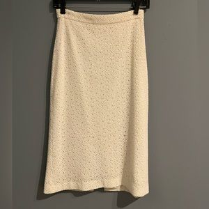 Club Monaco White Knit Skirt
